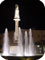 Fuente ornamental iluminada con tecnología LED